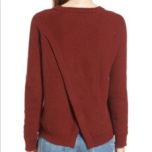 Madewell province cross back knit pullover size L